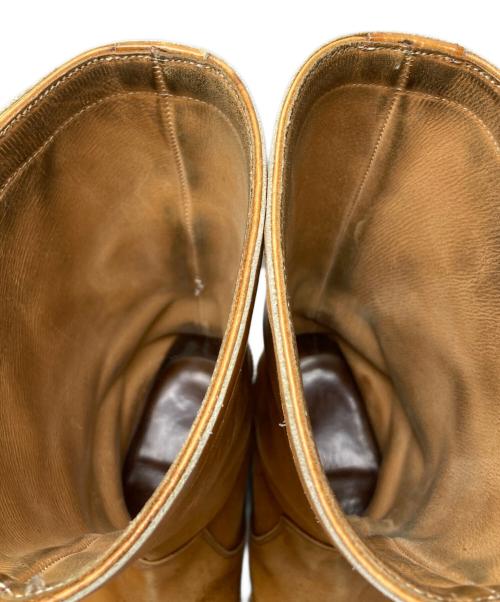 Tricker's（トリッカーズ）Tricker's (トリッカーズ) ウィングチップロングブーツ ブラウン サイズ:5halfの古着・服飾アイテム