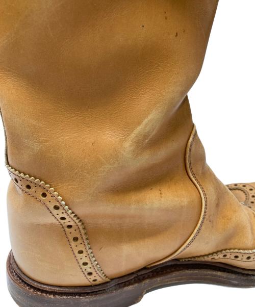 Tricker's（トリッカーズ）Tricker's (トリッカーズ) ウィングチップロングブーツ ブラウン サイズ:5halfの古着・服飾アイテム