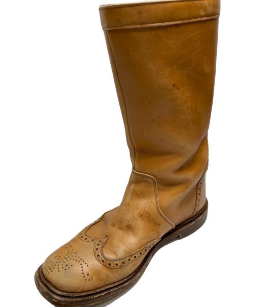 Tricker's（トリッカーズ）Tricker's (トリッカーズ) ウィングチップロングブーツ ブラウン サイズ:5halfの古着・服飾アイテム