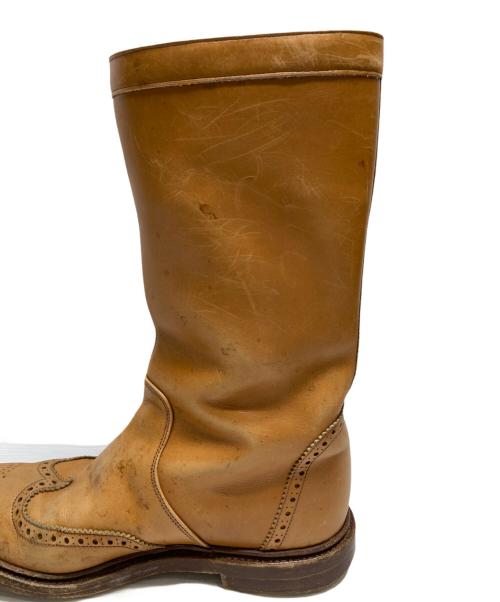 Tricker's（トリッカーズ）Tricker's (トリッカーズ) ウィングチップロングブーツ ブラウン サイズ:5halfの古着・服飾アイテム