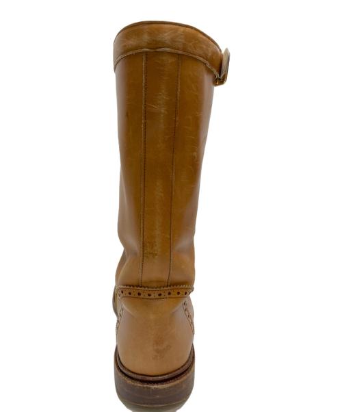 Tricker's（トリッカーズ）Tricker's (トリッカーズ) ウィングチップロングブーツ ブラウン サイズ:5halfの古着・服飾アイテム