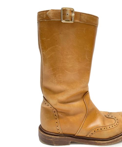 Tricker's（トリッカーズ）Tricker's (トリッカーズ) ウィングチップロングブーツ ブラウン サイズ:5halfの古着・服飾アイテム
