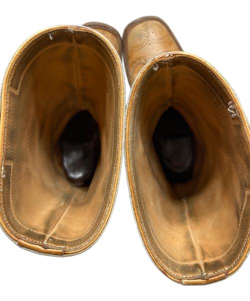 Tricker's（トリッカーズ）Tricker's (トリッカーズ) ウィングチップロングブーツ ブラウン サイズ:5halfの古着・服飾アイテム