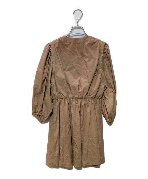 MSGM（エムエスジーエム）MSGM (エムエスジーエム) リボンデザインミニワンピース ベージュ サイズ:SIZE 40の古着・服飾アイテム