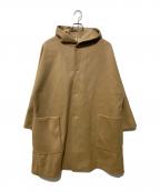 tim.ティム）の古着「カシミア混フーデッドコート」｜ブラウン