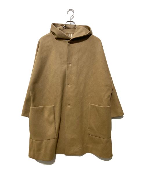 tim.（ティム）tim. (ティム) カシミア混フーデッドコート ブラウン サイズ:SIZE2の古着・服飾アイテム