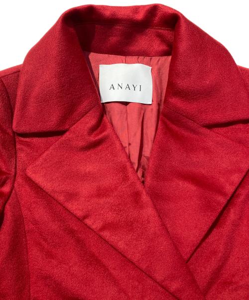 ANAYI（アナイ）ANAYI (アナイ) カシミヤコート レッド サイズ:36の古着・服飾アイテム