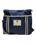 GUCCIグッチ）の古着「クレスト ショルダーバッグ」｜ネイビー