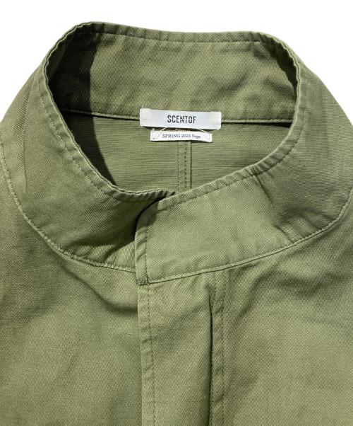 SCENTOF（セントオブ）SCENTOF (セントオブ) スタンドカラーコート オリーブ サイズ:FREEの古着・服飾アイテム