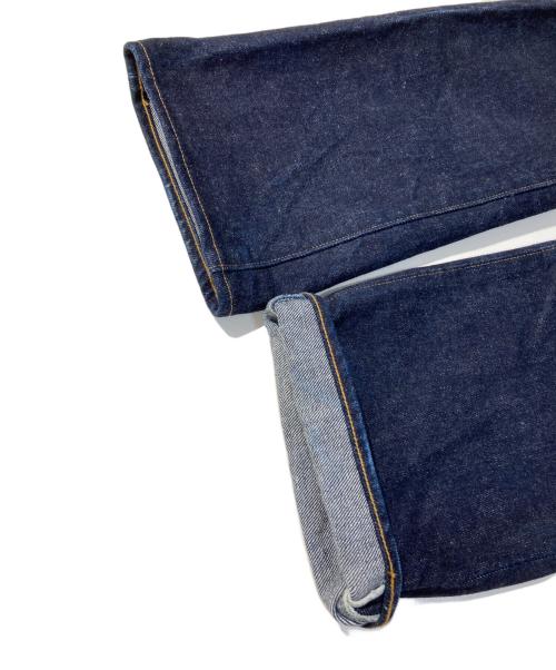 KOJIMA GENES（コジマジーンズ）KOJIMA GENES (コジマジーンズ) 革パッチデニムパンツ インディゴ サイズ:34の古着・服飾アイテム