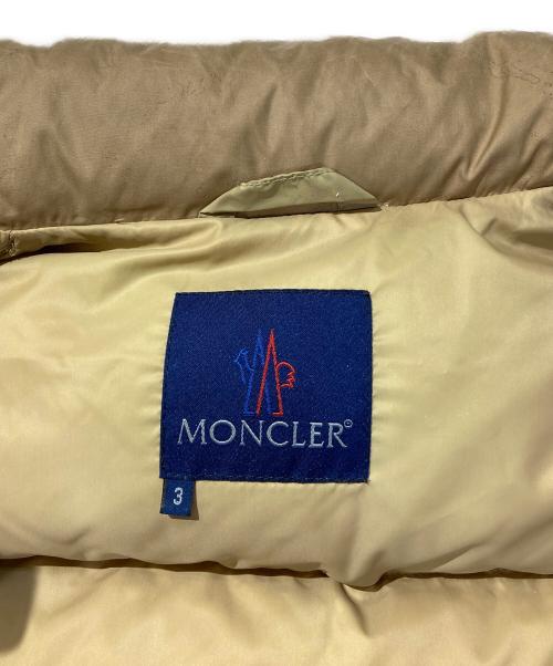 MONCLER（モンクレール）MONCLER (モンクレール) ダウンジャケット ベージュ サイズ:3の古着・服飾アイテム