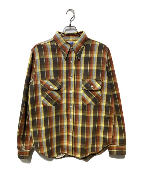 THE REAL McCOY'S（ザ・リアルマッコイズ）THE REAL McCOY'S (ザ・リアルマッコイズ) チェックヘビーネルシャツ イエロー サイズ:SIZE 17の古着・服飾アイテム