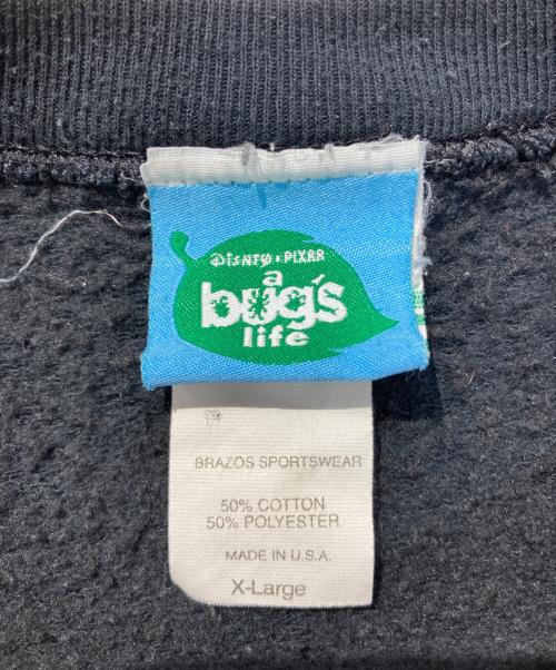 bug's life（バグズ・ライフ）bug's life (バグズ・ライフ) DISNEYプリントスウェット グレー サイズ:XLの古着・服飾アイテム