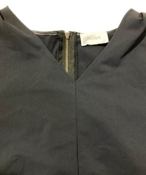 MOGA（モガ）MOGA (モガ) 2WAYトリコットVネックワンピース ブラック サイズ:2の古着・服飾アイテム