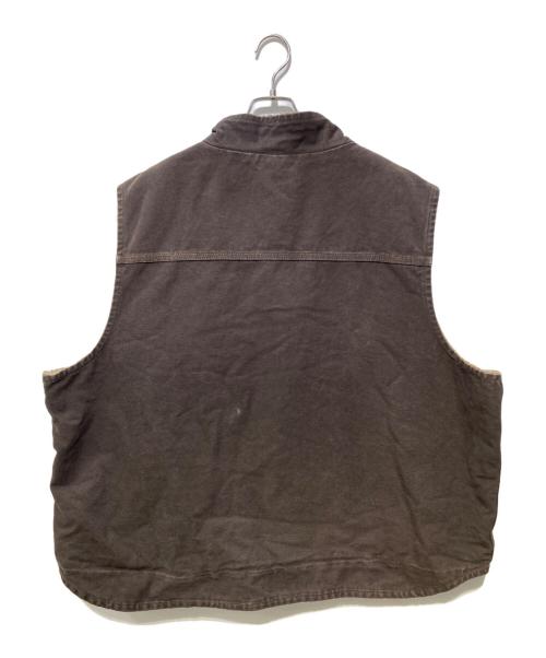 CarHartt（カーハート）CarHartt (カーハート) ダックベスト ブラウン サイズ:3XLの古着・服飾アイテム