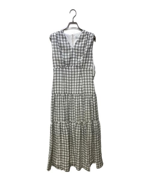 CELFORD（セルフォード）CELFORD (セルフォード) サッカーチェックワンピース ホワイト サイズ:36の古着・服飾アイテム