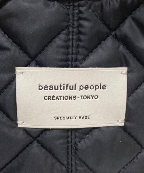 beautiful people（ビューティフルピープル）beautiful people (ビューティフルピープル) ARKNETS (アークネッツ) キルトワンショルダーバッグ ブラックの古着・服飾アイテム