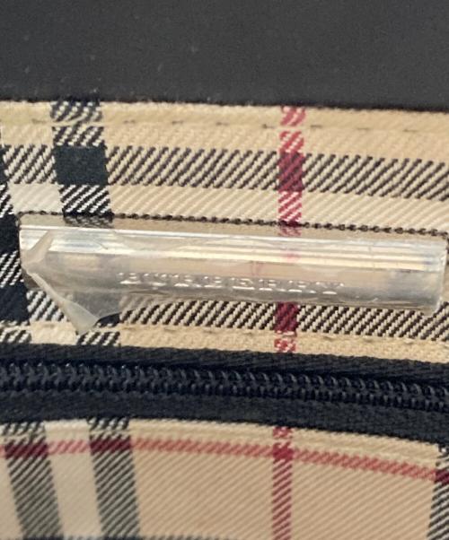 BURBERRY（バーバリー）BURBERRY (バーバリー) ノヴァチェックハンドバッグ ブラックの古着・服飾アイテム