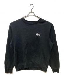 stussy（ステューシー）の古着「LOGO CREW SWEAT」｜ブラック