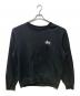 stussy（ステューシー）の古着「LOGO CREW SWEAT」｜ブラック