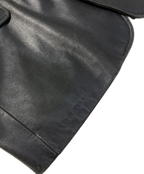 UNIQLO（ユニクロ）UNIQLO (ユニクロ) ラムレザーテーラードジャケット ブラック サイズ:Ⅿの古着・服飾アイテム