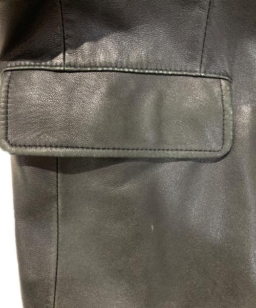 UNIQLO（ユニクロ）UNIQLO (ユニクロ) ラムレザーテーラードジャケット ブラック サイズ:Ⅿの古着・服飾アイテム