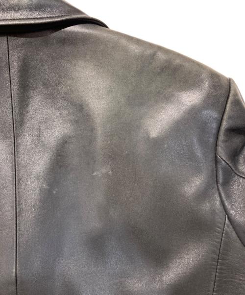 UNIQLO（ユニクロ）UNIQLO (ユニクロ) ラムレザーテーラードジャケット ブラック サイズ:Ⅿの古着・服飾アイテム