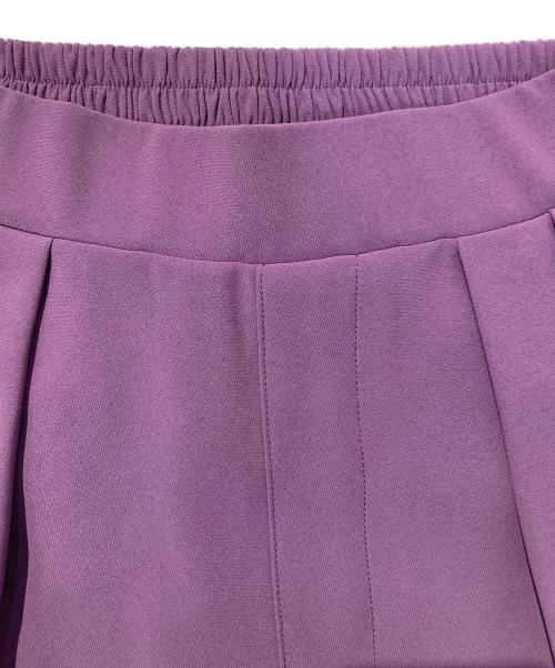 DOUDOU（ドゥドゥ）DOUDOU (ドゥドゥ) タックワイドパンツ パープル サイズ:PSの古着・服飾アイテム