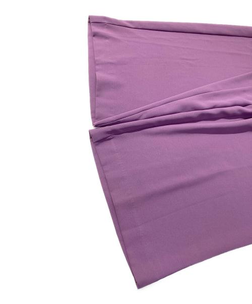 DOUDOU（ドゥドゥ）DOUDOU (ドゥドゥ) タックワイドパンツ パープル サイズ:PSの古着・服飾アイテム