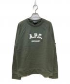 A.P.C.アーペーセー）の古着「Lidye スウェットシャツ」｜グリーン