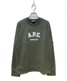 A.P.C.（アーペーセー）の古着「Lidye スウェットシャツ」｜グリーン