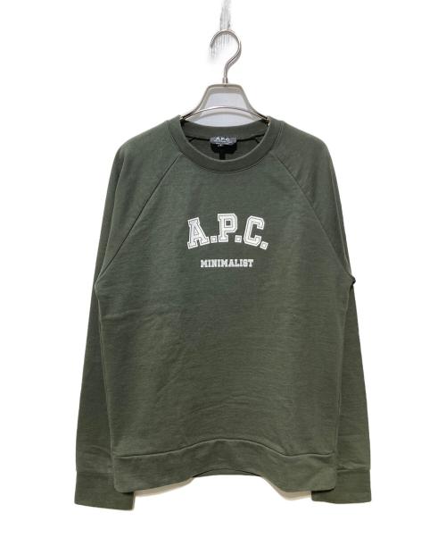 A.P.C.（アーペーセー）A.P.C. (アーペーセー) Lidye スウェットシャツ グリーン サイズ:Sの古着・服飾アイテム