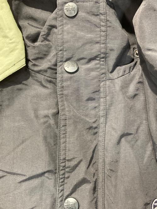 stussy（ステューシー）stussy (ステューシー) ナイロンフーデッドジャケット ブラック サイズ:Lの古着・服飾アイテム