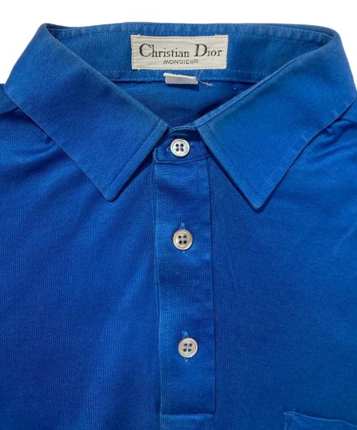 Christian Dior（クリスチャン ディオール）Christian Dior (クリスチャン ディオール) ポロシャツ ブルー サイズ:Mの古着・服飾アイテム