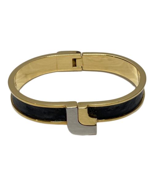 LOEWE（ロエベ）LOEWE (ロエベ) バングル ブラック×ゴールドの古着・服飾アイテム