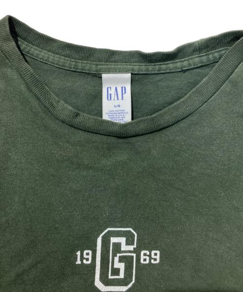 GAP（ギャップ）GAP (ギャップ) プリントカットソー グリーン サイズ:Lの古着・服飾アイテム