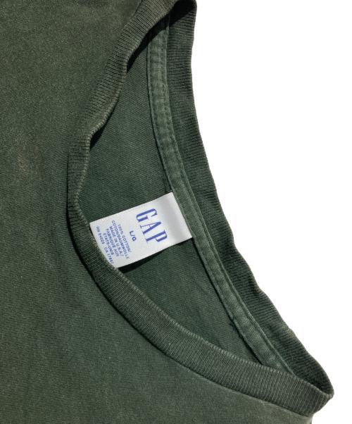 GAP（ギャップ）GAP (ギャップ) プリントカットソー グリーン サイズ:Lの古着・服飾アイテム