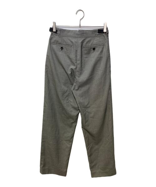 MARGARET HOWELL（マーガレットハウエル）MARGARET HOWELL (マーガレットハウエル) FINE WOOL POPLIN TROUSERS グレー サイズ:SIZE 2の古着・服飾アイテム