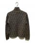 FENDI (フェンディ) ズッカ柄タートルネックニット ブラウン サイズ:42：15000円