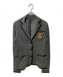 RALPH LAUREN（ラルフローレン）の古着「エンブレムテーラードジャケット」｜グレー