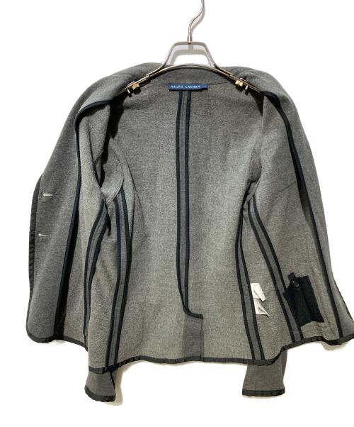 RALPH LAUREN（ラルフローレン）RALPH LAUREN (ラルフローレン) エンブレムテーラードジャケット グレー サイズ:Lの古着・服飾アイテム