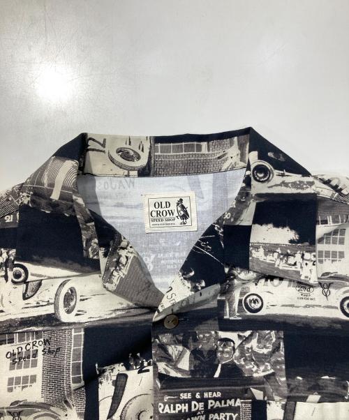 OLD CREW（オールド・クロウ）OLD CREW (オールド・クロウ) オープンカラーシャツ ブラック サイズ:SIZE Mの古着・服飾アイテム