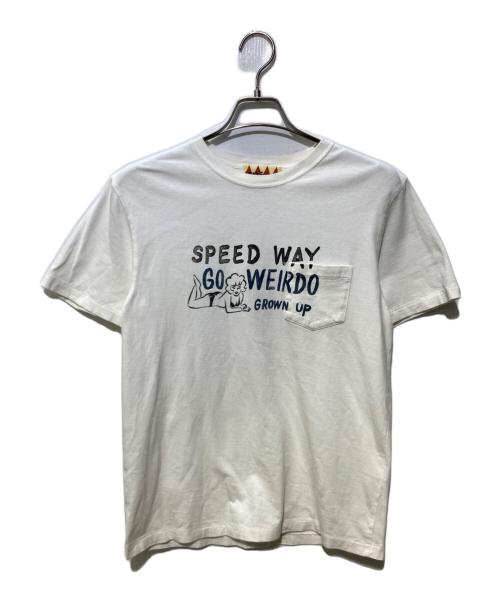 WEIRDO（ウィアード）WEIRDO (ウィアード) SPEED WAYTシャツ ホワイト サイズ:Mの古着・服飾アイテム