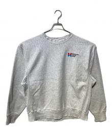 Champion（チャンピオン）の古着「刺繍企業ロゴスウェット」｜グレー