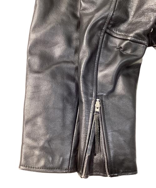 Lucky Leather Inc.（ラッキー・レザー・インク）Lucky Leather Inc. (ラッキー・レザー・インク) ダブルライダースジャケット ブラック サイズ:SIZE36の古着・服飾アイテム