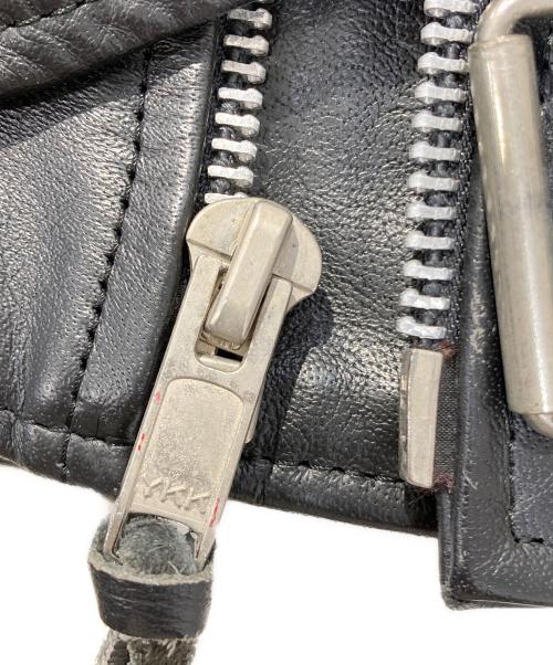 Lucky Leather Inc.（ラッキー・レザー・インク）Lucky Leather Inc. (ラッキー・レザー・インク) ダブルライダースジャケット ブラック サイズ:SIZE36の古着・服飾アイテム