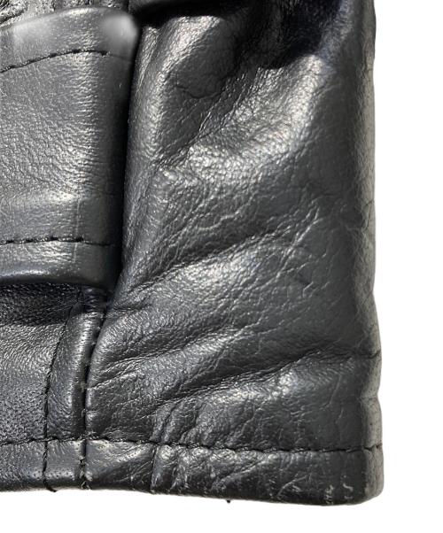 Lucky Leather Inc.（ラッキー・レザー・インク）Lucky Leather Inc. (ラッキー・レザー・インク) ダブルライダースジャケット ブラック サイズ:SIZE36の古着・服飾アイテム