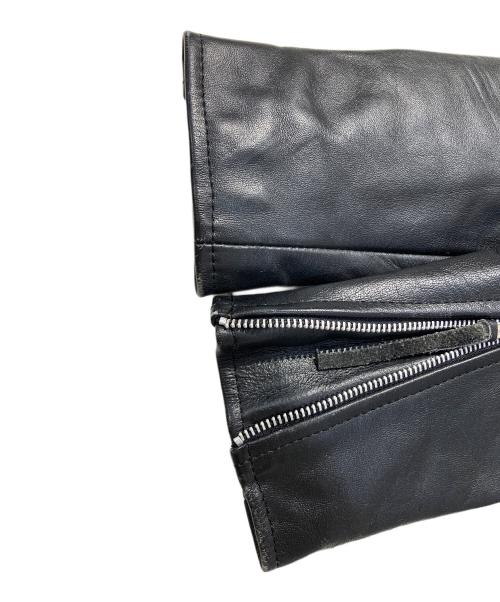 Lucky Leather Inc.（ラッキー・レザー・インク）Lucky Leather Inc. (ラッキー・レザー・インク) ダブルライダースジャケット ブラック サイズ:SIZE36の古着・服飾アイテム