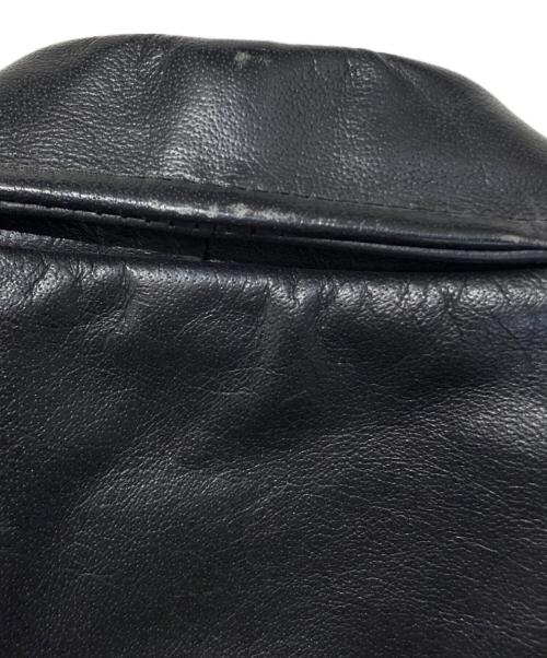 Lucky Leather Inc.（ラッキー・レザー・インク）Lucky Leather Inc. (ラッキー・レザー・インク) ダブルライダースジャケット ブラック サイズ:SIZE36の古着・服飾アイテム