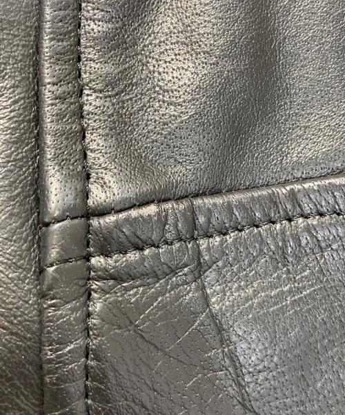 Lucky Leather Inc.（ラッキー・レザー・インク）Lucky Leather Inc. (ラッキー・レザー・インク) ダブルライダースジャケット ブラック サイズ:SIZE36の古着・服飾アイテム